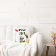 Golf 80 Birthday come golfe repete