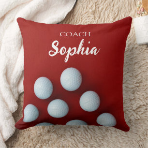 Almofada Golf Clubs Art Golf Coach Nome Para Jogadores De G
