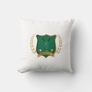 Almofada GOLF Crest com Laurel Wreath Monograma