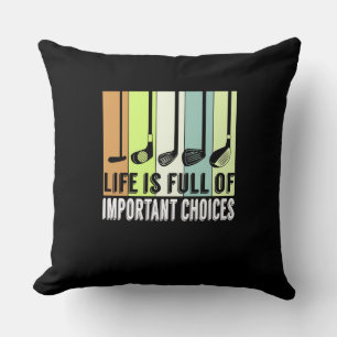 Almofada Golf Funny Life Choices