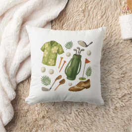 Almofada Golf Hawaiian temático Golfer