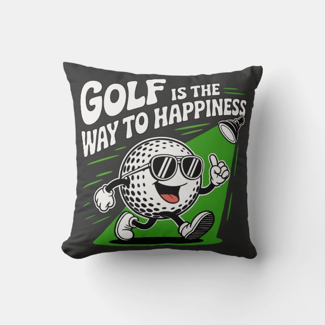 Almofada Golf is the way to happiness (Frente)
