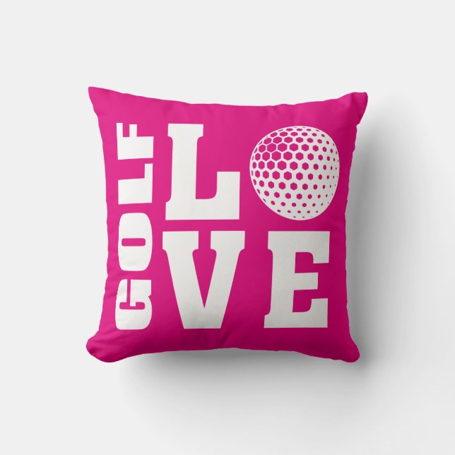 Almofada Golf Love Pink (Frente)