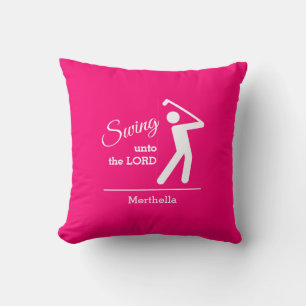 Almofada Golfe Cristão Rosa Bonito
