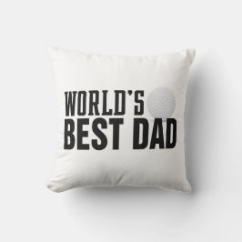 Almofada Golfe de Tipografia do Melhor Pai do Mundo | TRAVE