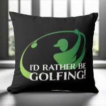 Golfe Jogando Golfe Golfer Moderno Esportes Preto 