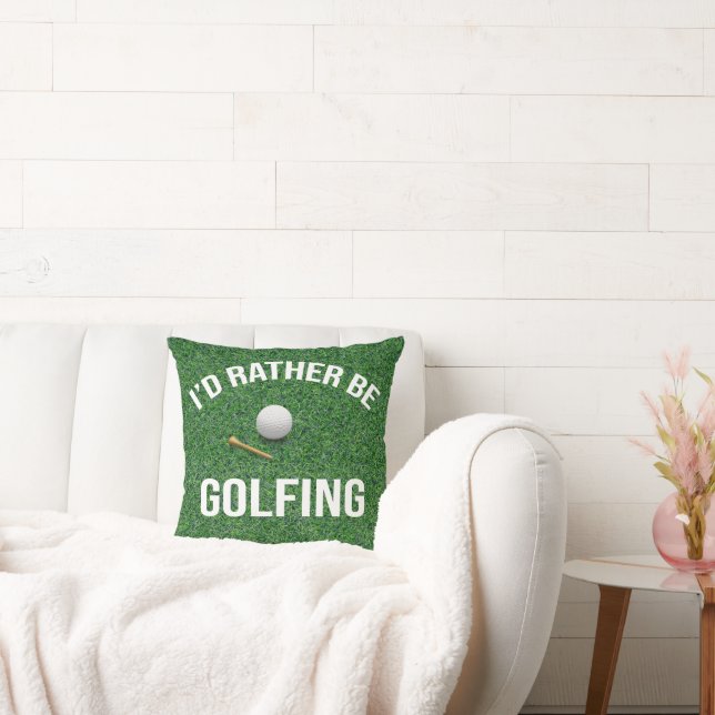 Almofada Golfe tem um ditado engraçado para o golfe (Sofá)