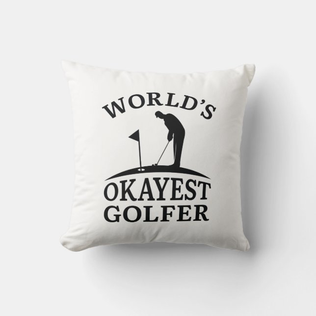Almofada Golfer mais Okayest do Mundo (Frente)