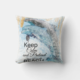 Almofada Golfinhos Mantêm A Feira Calma Na Praia