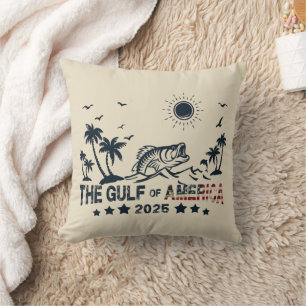 Almofada Golfo da América pescando pavilhão americano patri