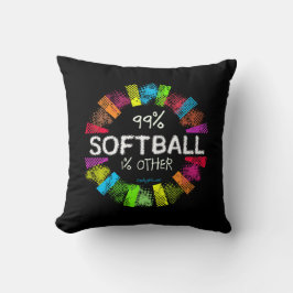 Almofada Golly meninas: 99 por cento de softball 1 por