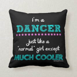 Almofada Golly meninas - eu sou um dançarino