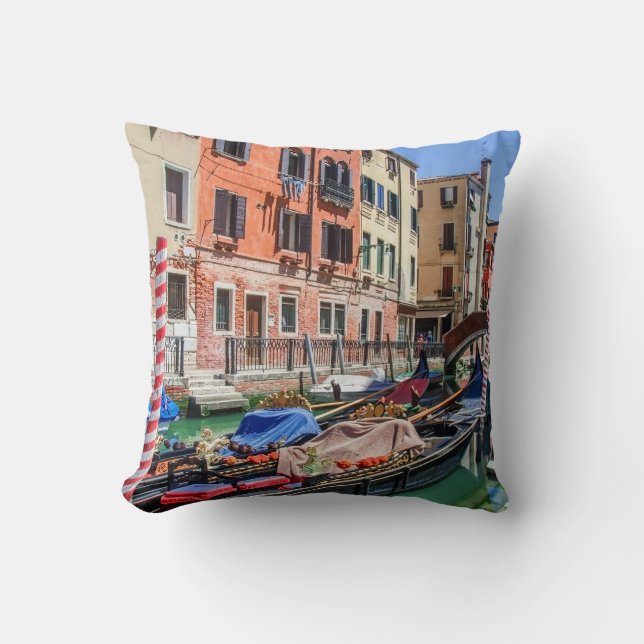Almofada Gôndola tradicional em Veneza (Frente)