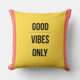 Almofada Good Vibes Only — 90s Maximalist Throw Pillow