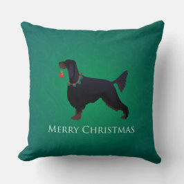 Almofada Gordon Setter Felry Design de Natal