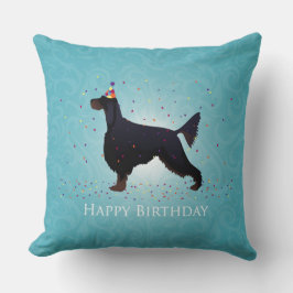 Almofada Gordon Setter Happy Birthday Design