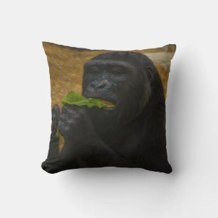 Almofada Gorilla Grace - Retrato Realista da Vida Selvagem