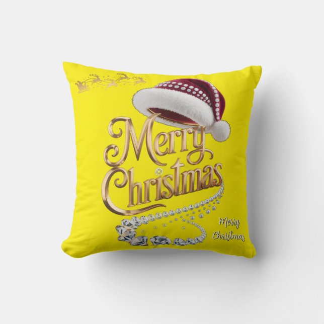 Almofada Gorro de Natal fofo (Frente)