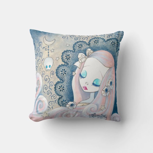Almofada Goth Girl: "Leila" (Frente)