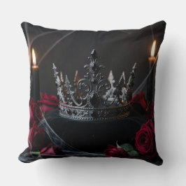 Almofada Gothic Dark Fantasy Crown Pillow