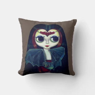 Almofada Gótica Vampira com Bat Big Olhos Bonitos