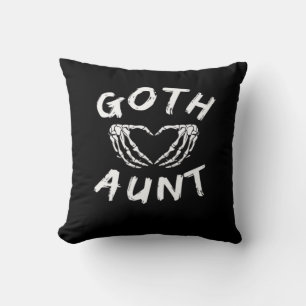 Almofada Gótico Tia Engraçada Emo Tia Punk Cujo Esqueleto