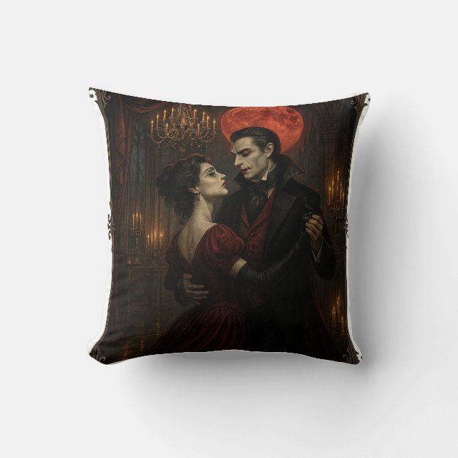 Almofada Gótico Vampiro Romance | Travesseiro frente e vers (Frente)