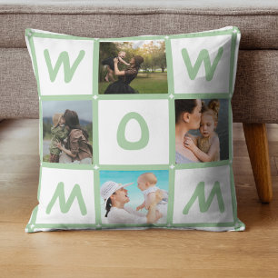 Almofada Grade Moderno de Fotos WOW Presente Mãe Querida