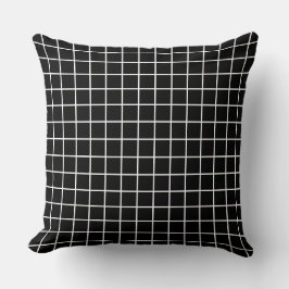 Almofada Grade preto e branco