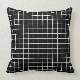 Almofada Grade preto e branco