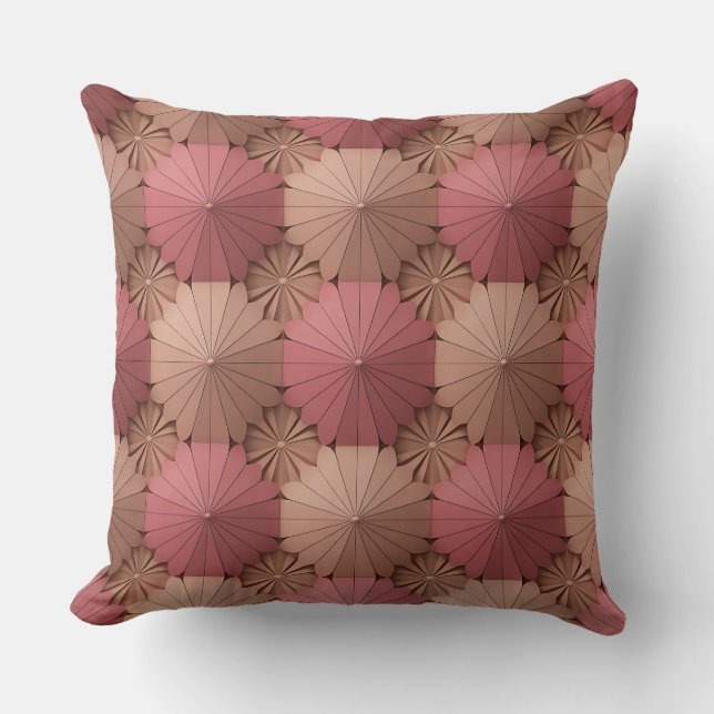 Almofada Grade Radiante Padma Motivo de Batik 3D (Frente)