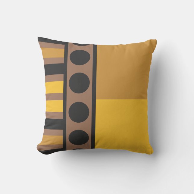 Almofada Grade Retroativa do ouro (Frente)