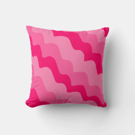 Almofada Gradiente de ondas do oceano rosa ondulado