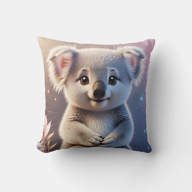 Almofada Gradiente de Sonho Fantasia e Bonita Koala (Frente)
