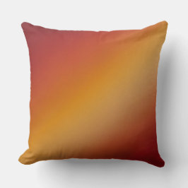 Almofada gradiente diagonal vermelho laranja e amarelo