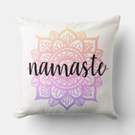 Almofada Gradiente Girly Pastel Namaste Mandala Flower