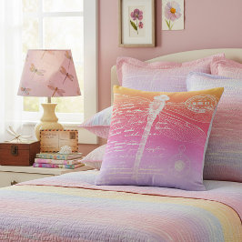 Almofada Gradiente pastel de libélula