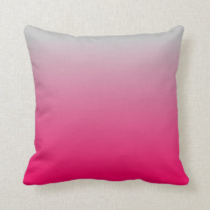 Almofada Gradiente rosa e Cinza