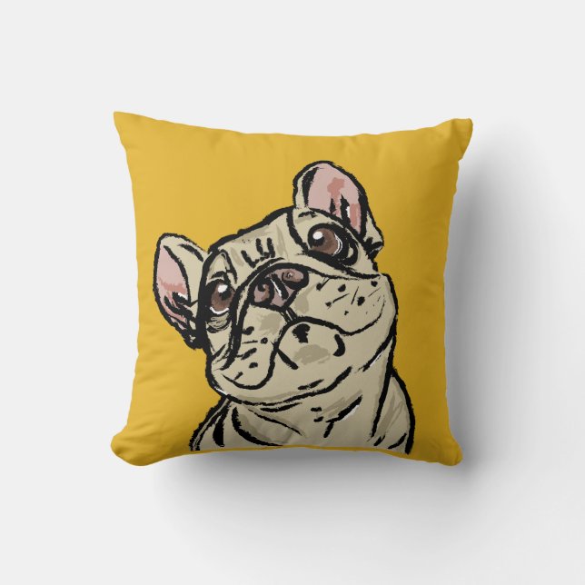 Almofada Graffiti French bulldog (Frente)