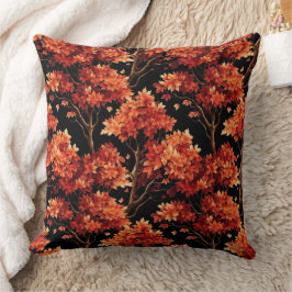 Almofada Gráfico de padrão sem costura da árvore de mapeame