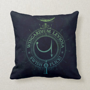 Almofada Gráfico do período Wingardium Leviosa de Harry