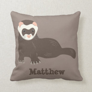 Almofada Gráfico Personalizado Brown Ferret