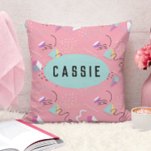 Gráficos de retorno de imagem rosa divertido 1990s