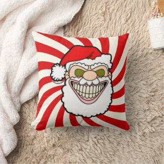Almofada Gráficos Malucos do Papai Noel Assustador