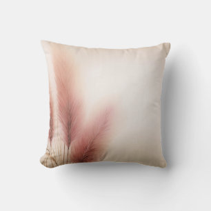 Almofada Grama Pampas Rosa Boêmio Boho