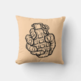 Almofada Granada Mão no Estilo História em quadrinhos