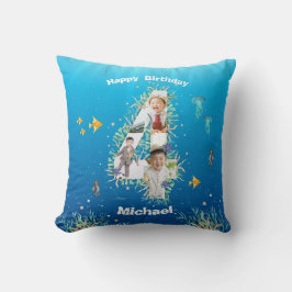 Almofada Grande Colagem De Fotos De Quarto Aniversário Sob 