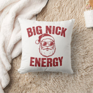 Almofada Grande Energia de Nick Piada Engraçada de Natal Sa