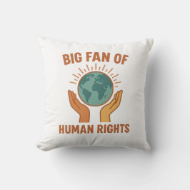 Almofada Grande Fã de Decoração de Casa dos Direitos Humano