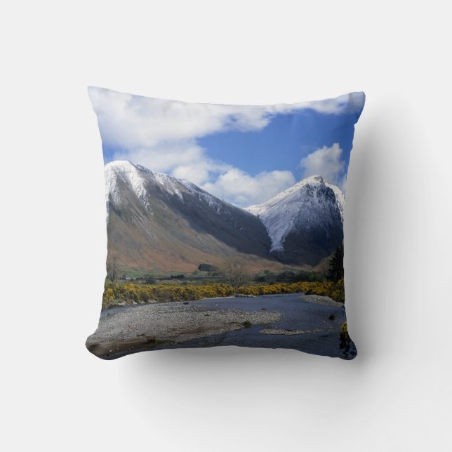 Almofada Grande Gable e Kirk Fell Wasdale Lake District (Frente)